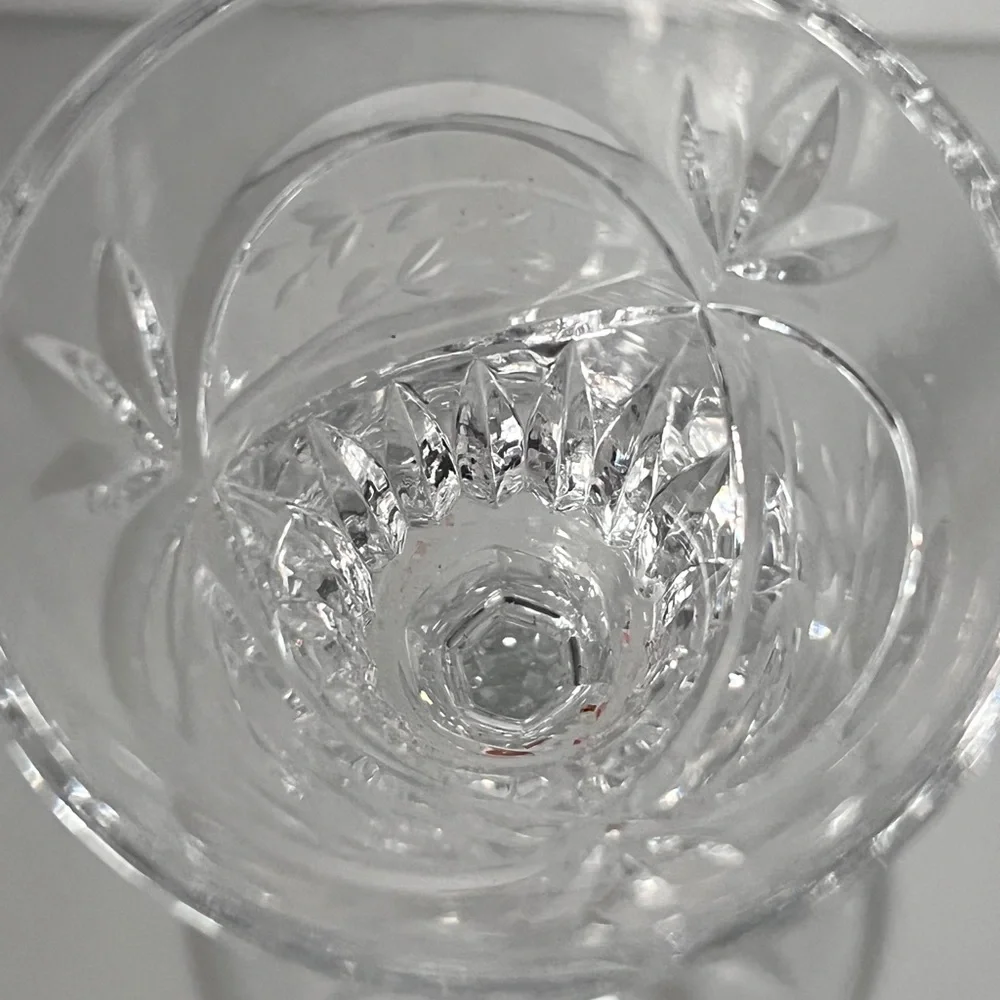 Gorham Victoria's Garden crystal candle holders Marked discontinued Set of 2 New